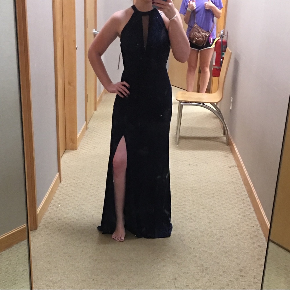 Size 1/2 formal navy blue dress